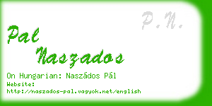 pal naszados business card