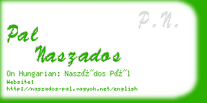 pal naszados business card